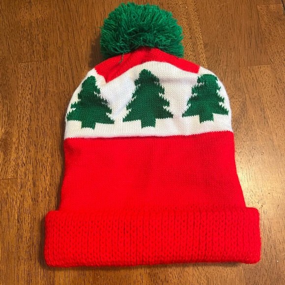 Accessories - Holiday knit hat like new